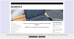 Desktop Screenshot of hamnet.funkzentrum.de