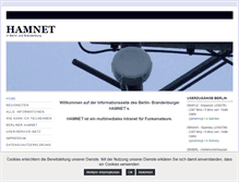 Tablet Screenshot of hamnet.funkzentrum.de